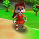 A screenshot from Rare's canceled game Conqur's Quest